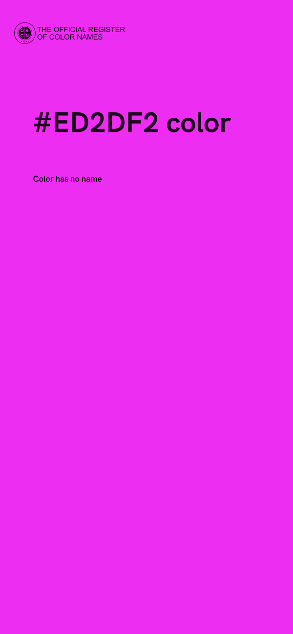 #ED2DF2 color image