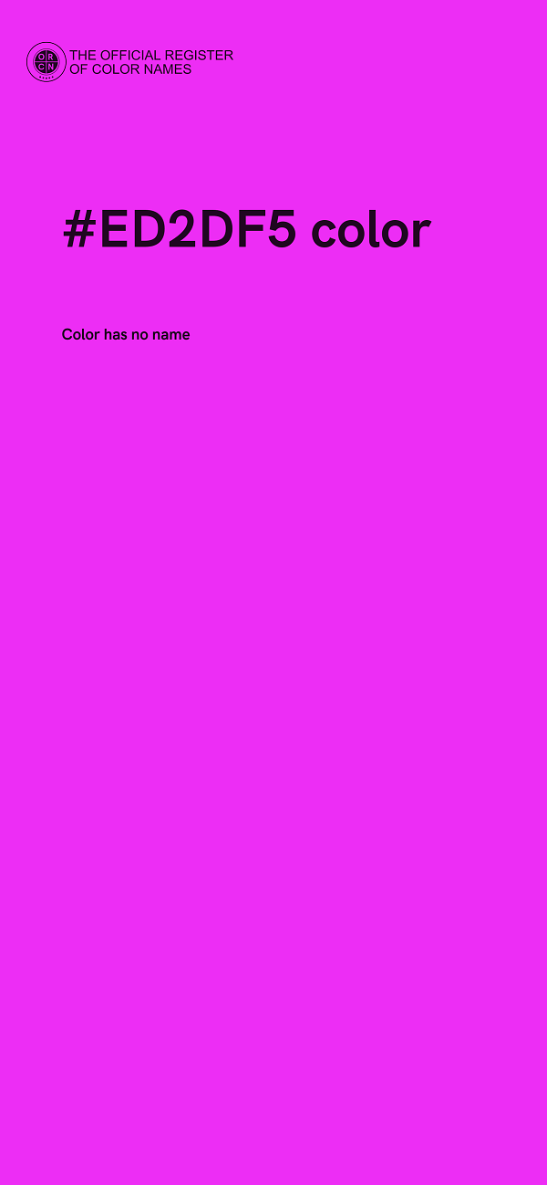#ED2DF5 color image
