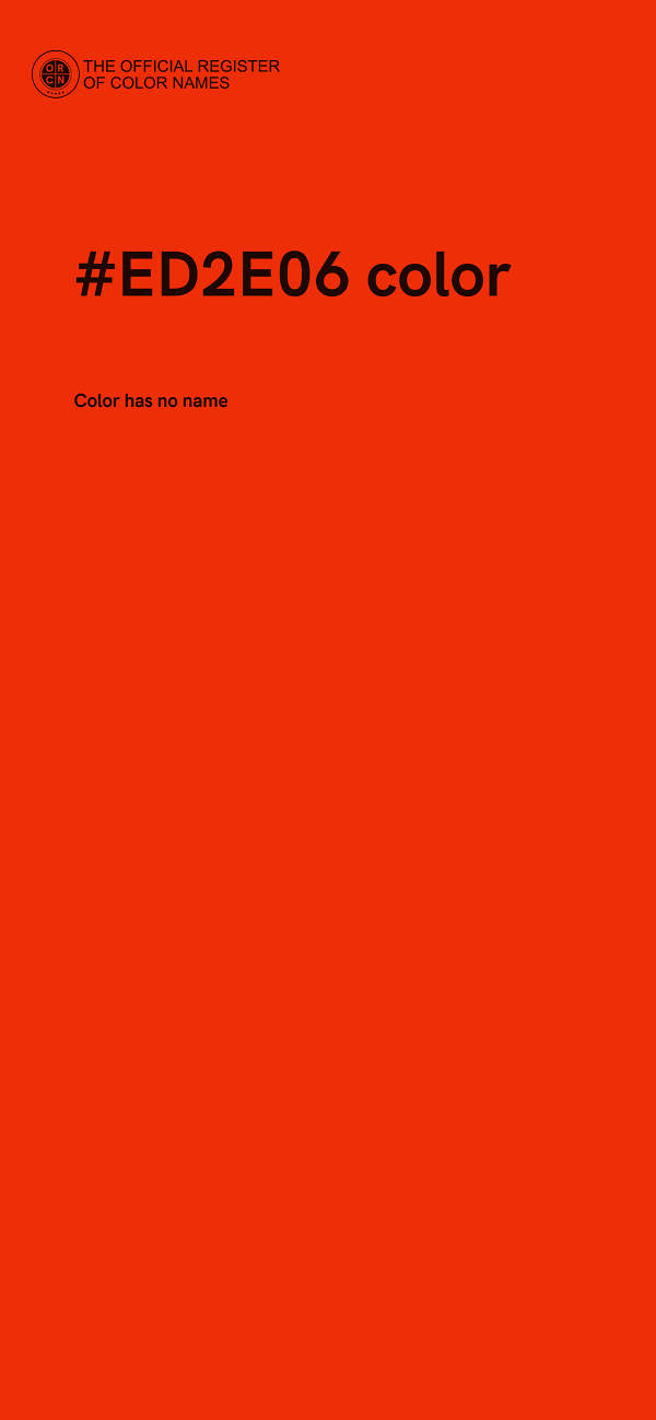 #ED2E06 color image