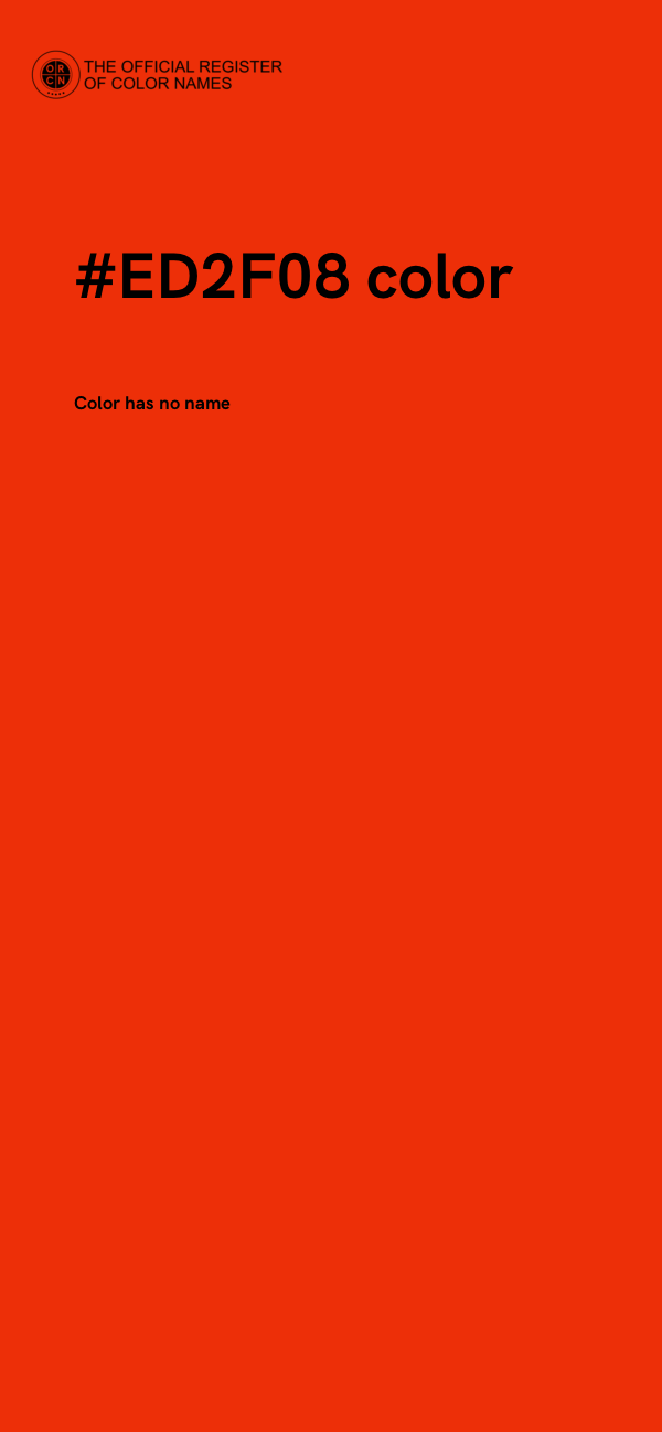 #ED2F08 color image
