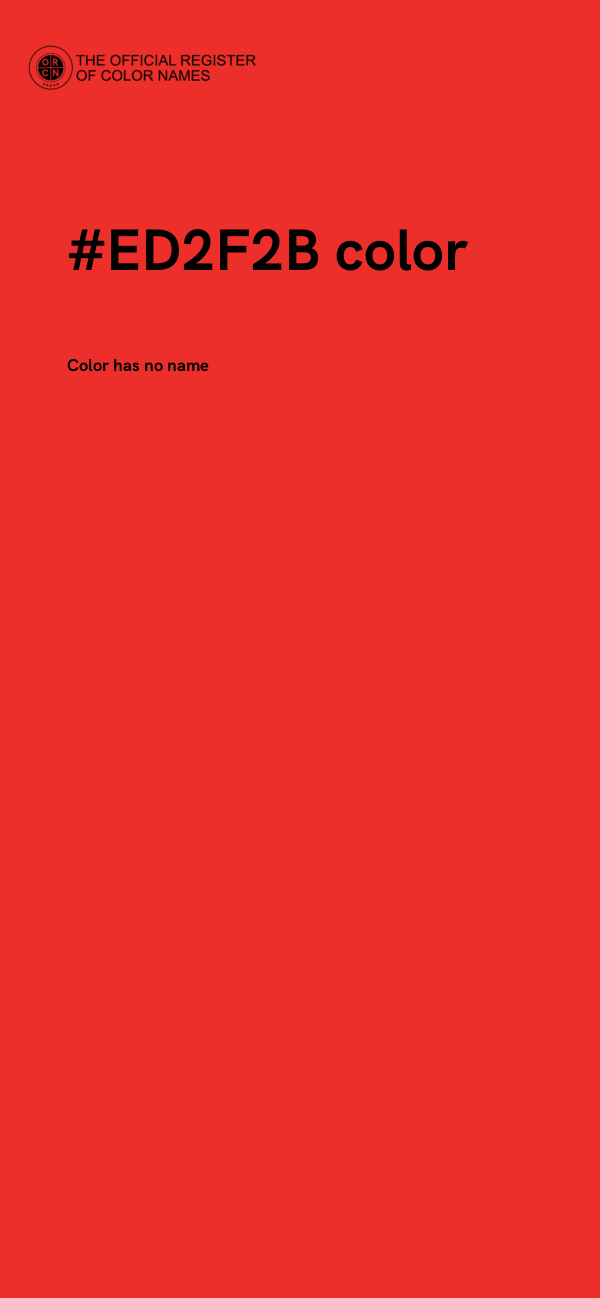 #ED2F2B color image