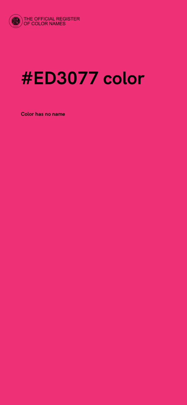 #ED3077 color image