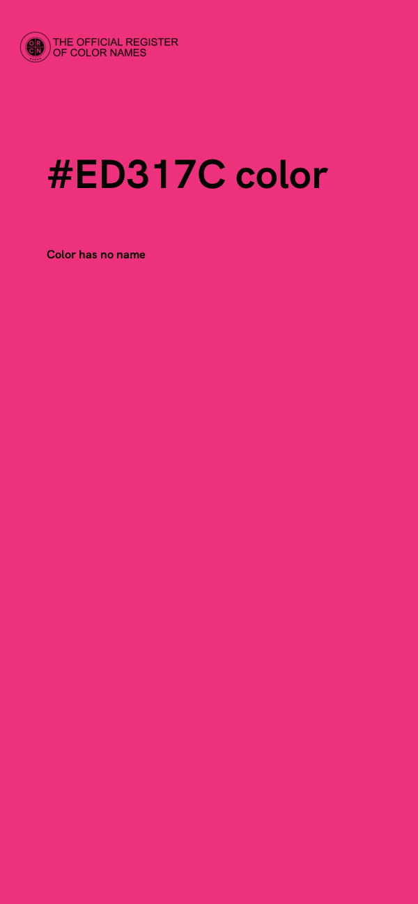 #ED317C color image