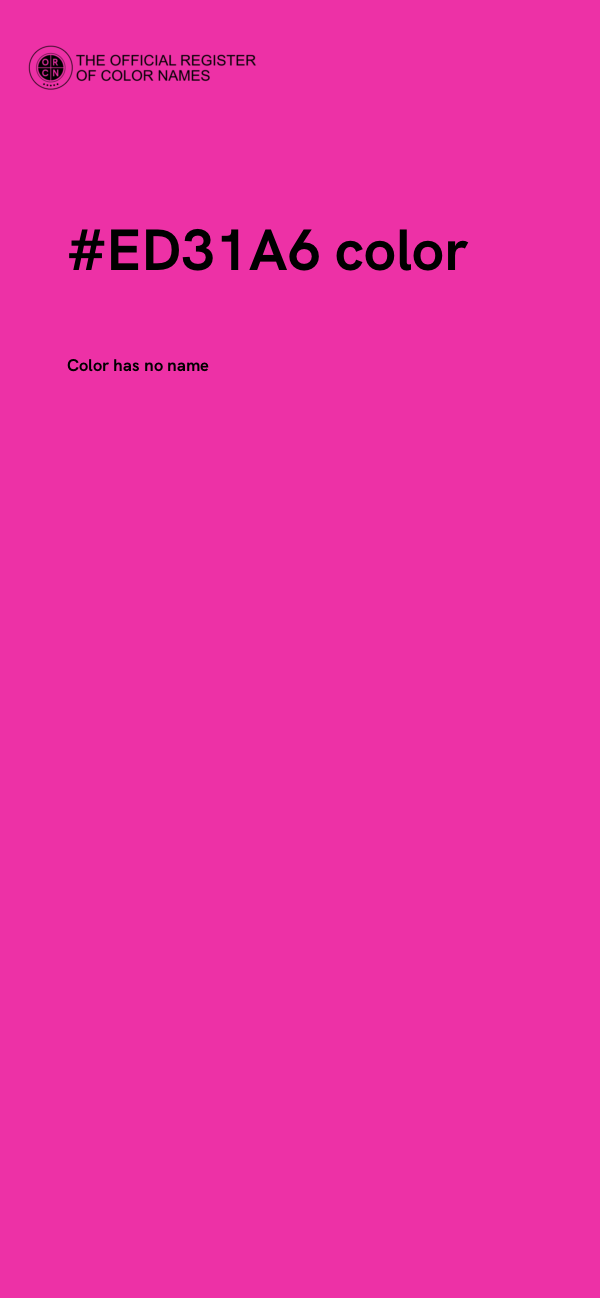 #ED31A6 color image