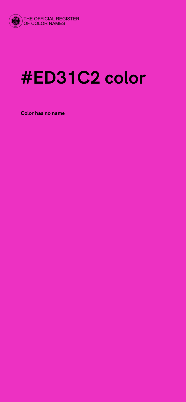 #ED31C2 color image
