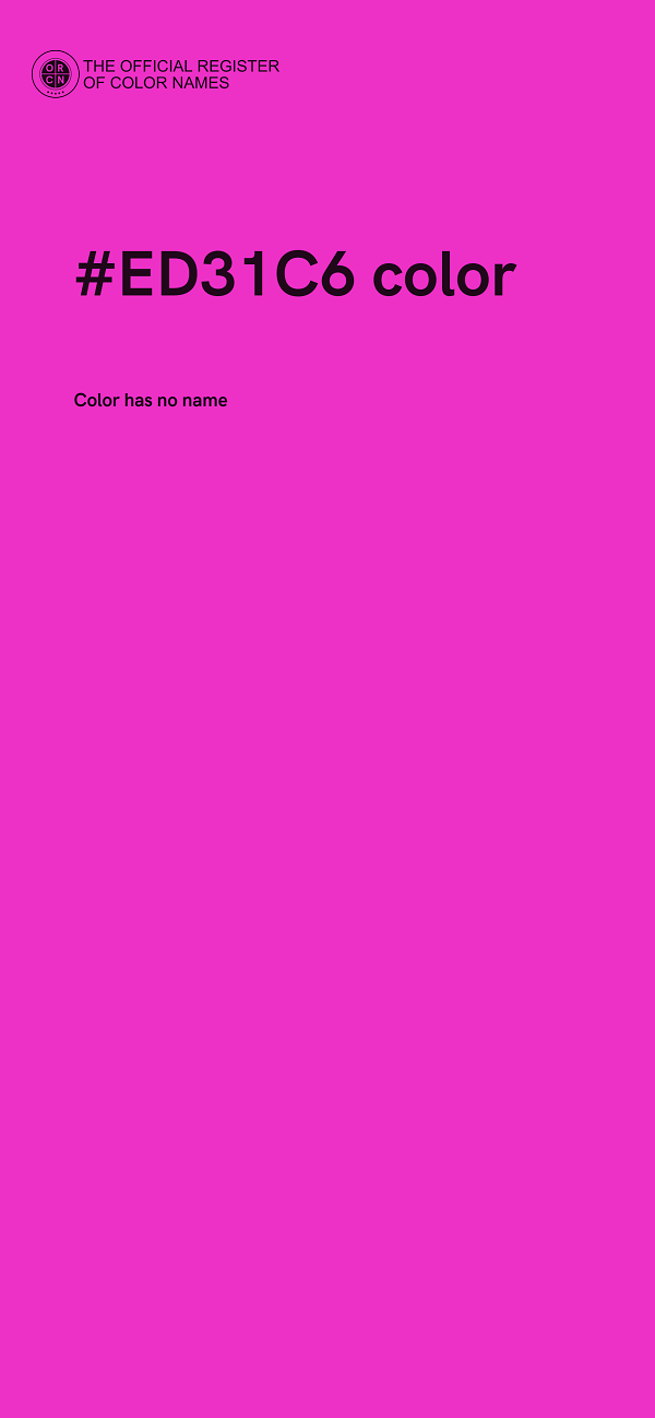 #ED31C6 color image