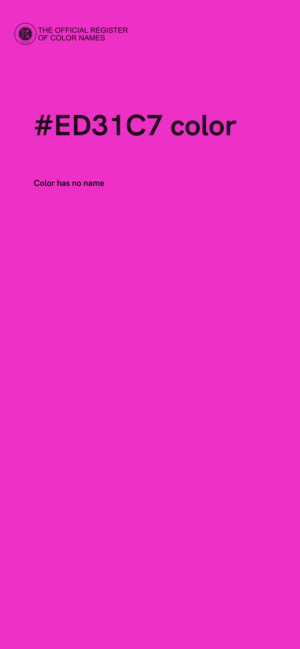 #ED31C7 color image