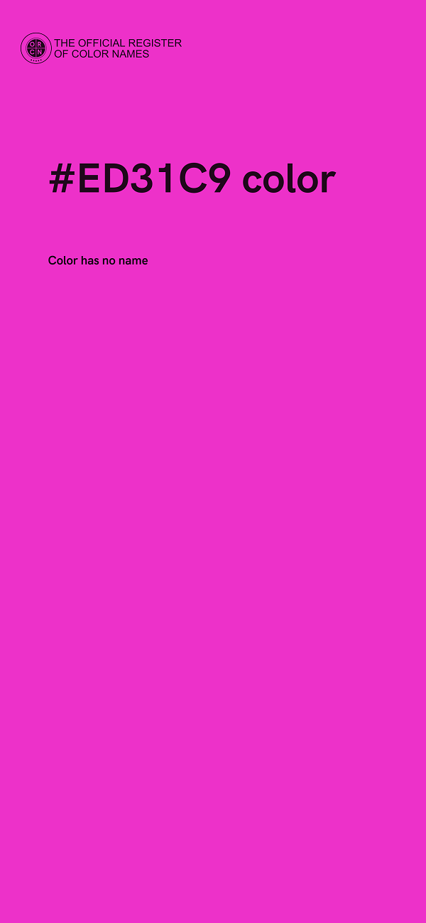 #ED31C9 color image