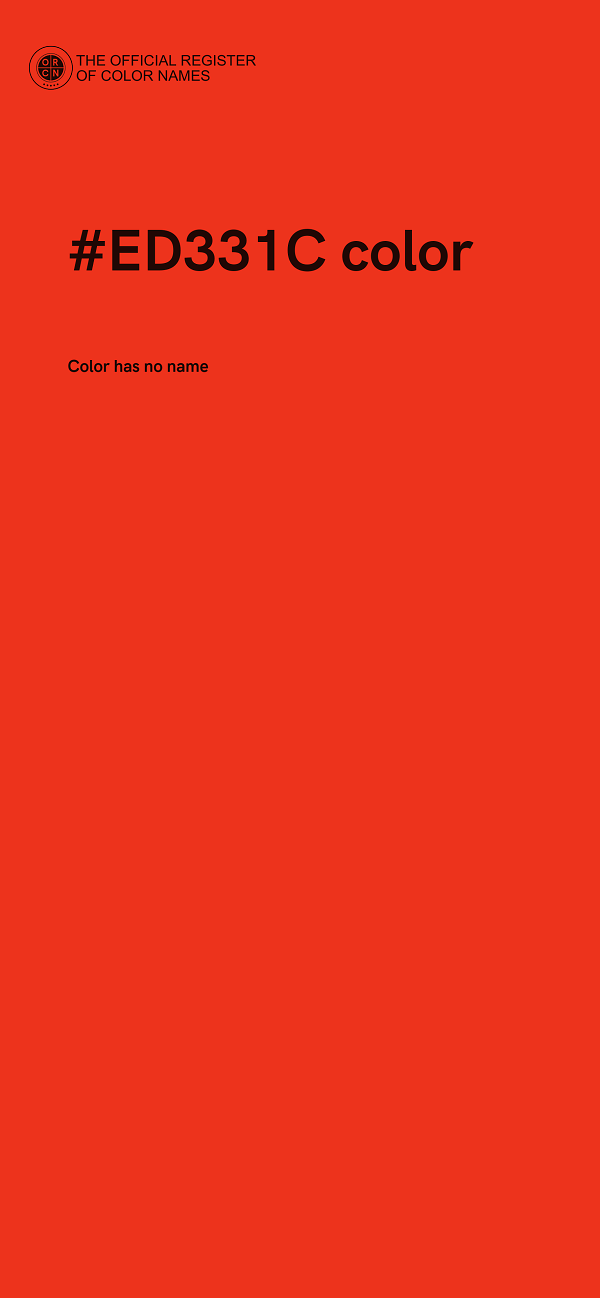 #ED331C color image