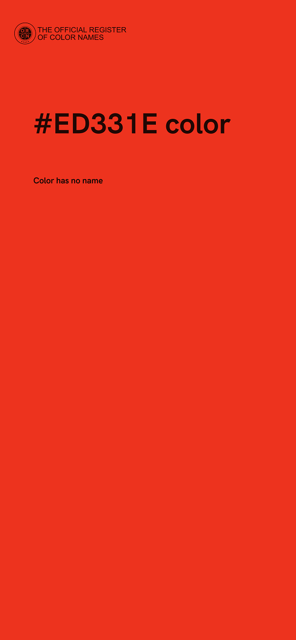 #ED331E color image