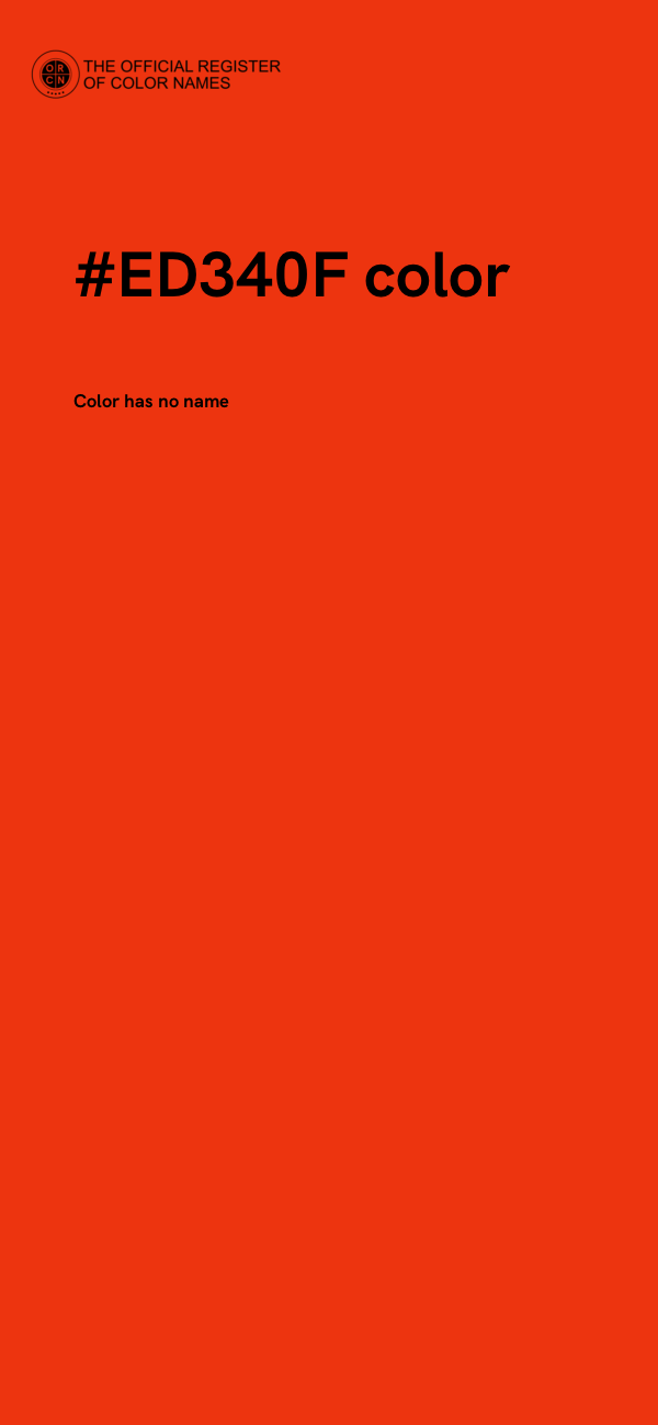 #ED340F color image