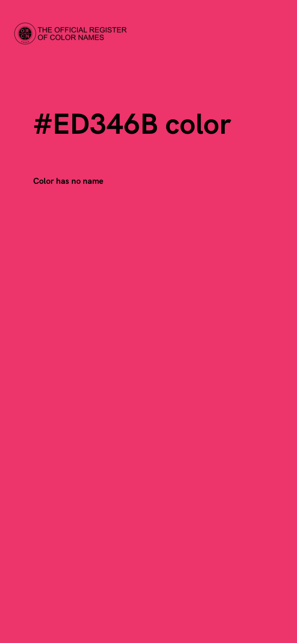 #ED346B color image