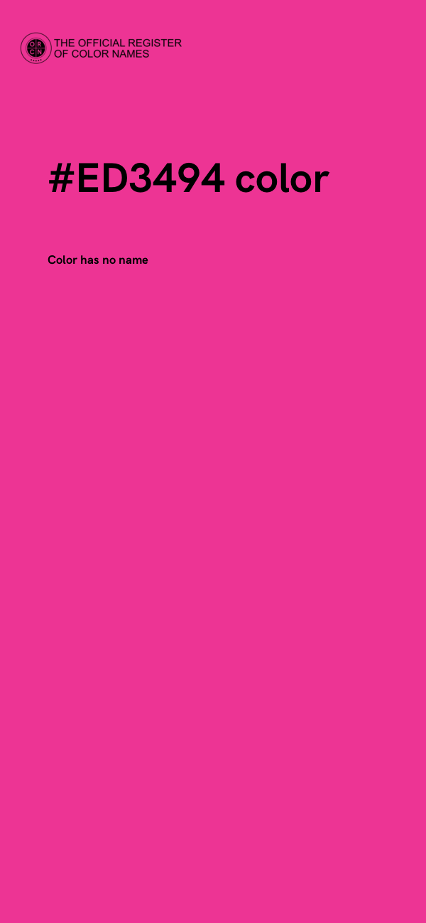 #ED3494 color image