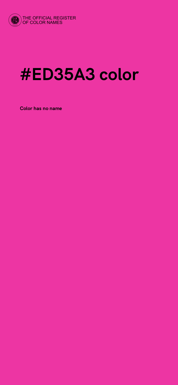 #ED35A3 color image