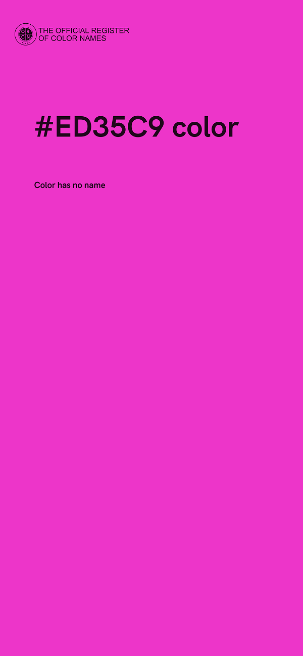 #ED35C9 color image