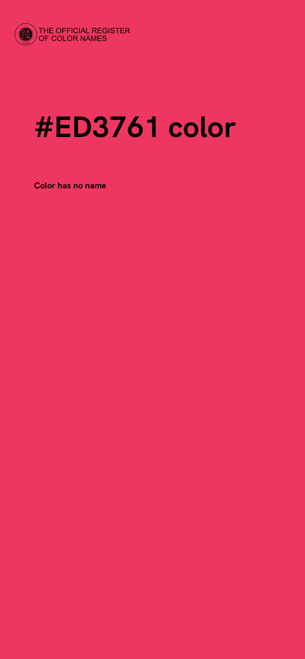 #ED3761 color image