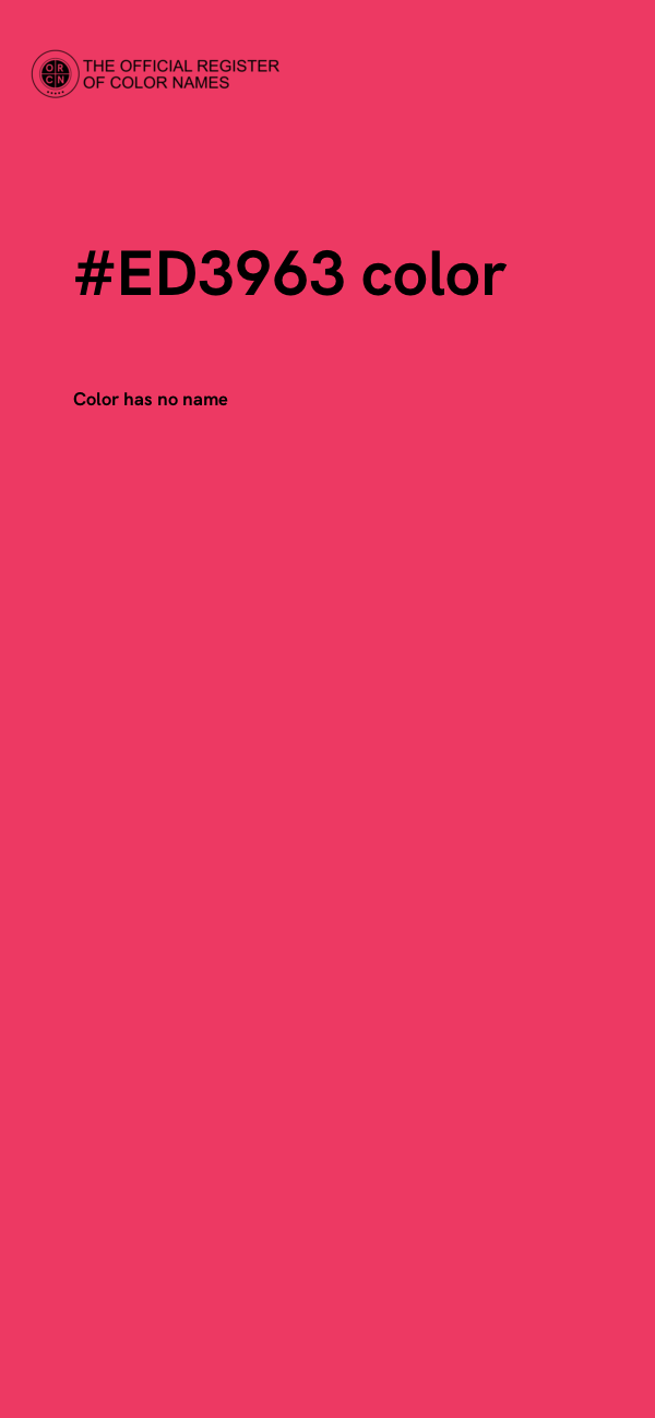 #ED3963 color image