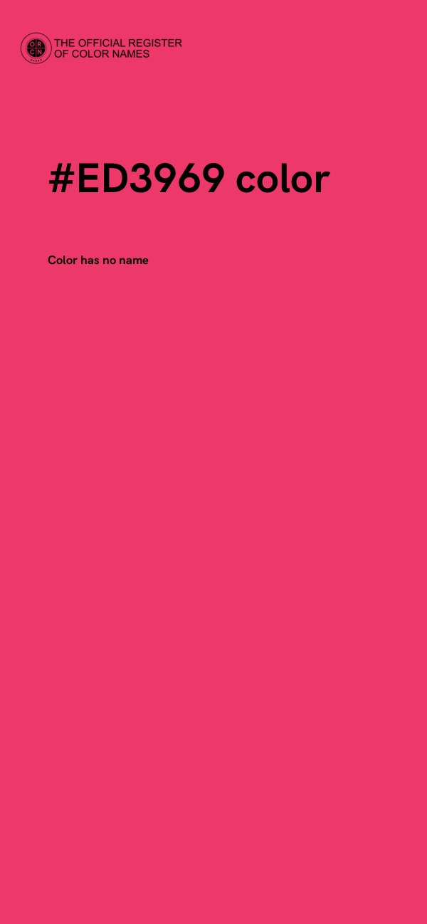 #ED3969 color image