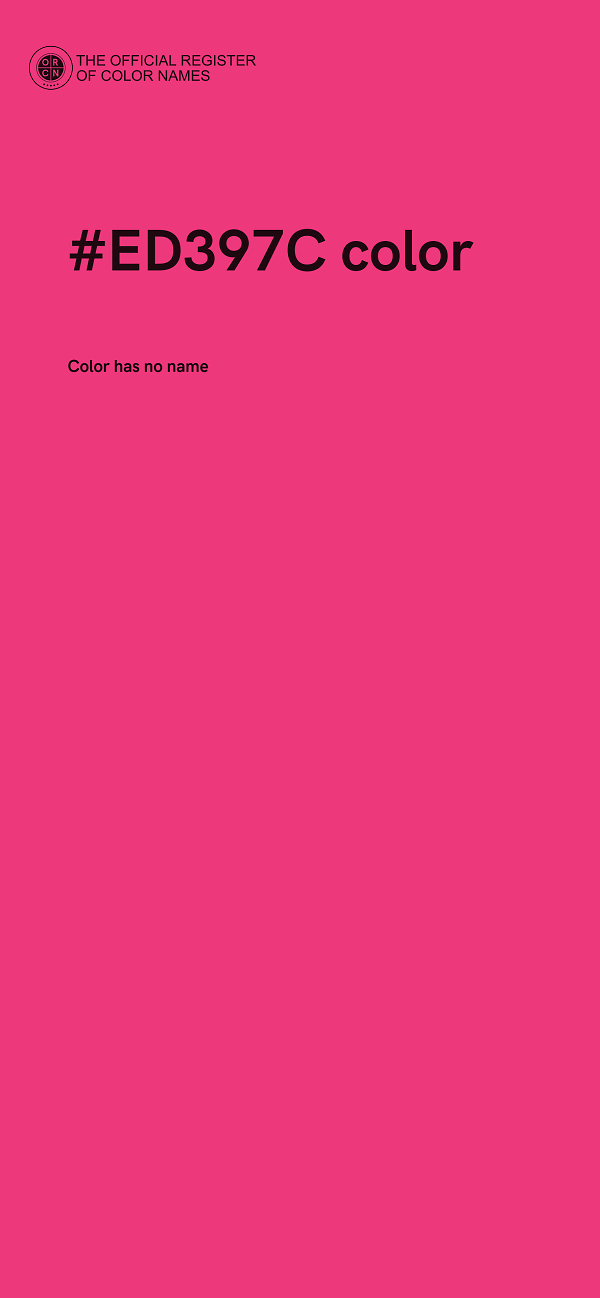 #ED397C color image