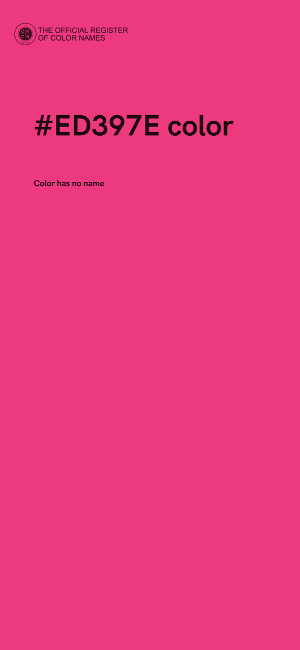 #ED397E color image