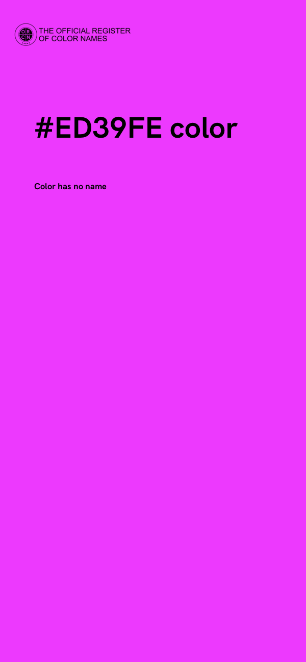 #ED39FE color image