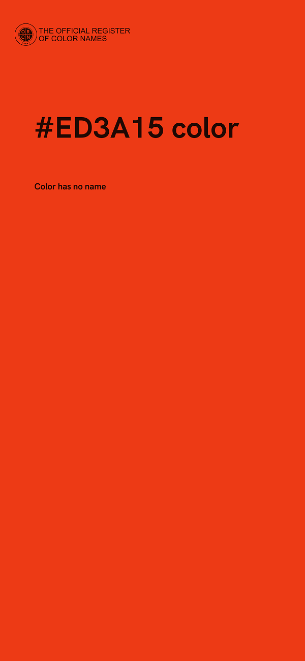 #ED3A15 color image