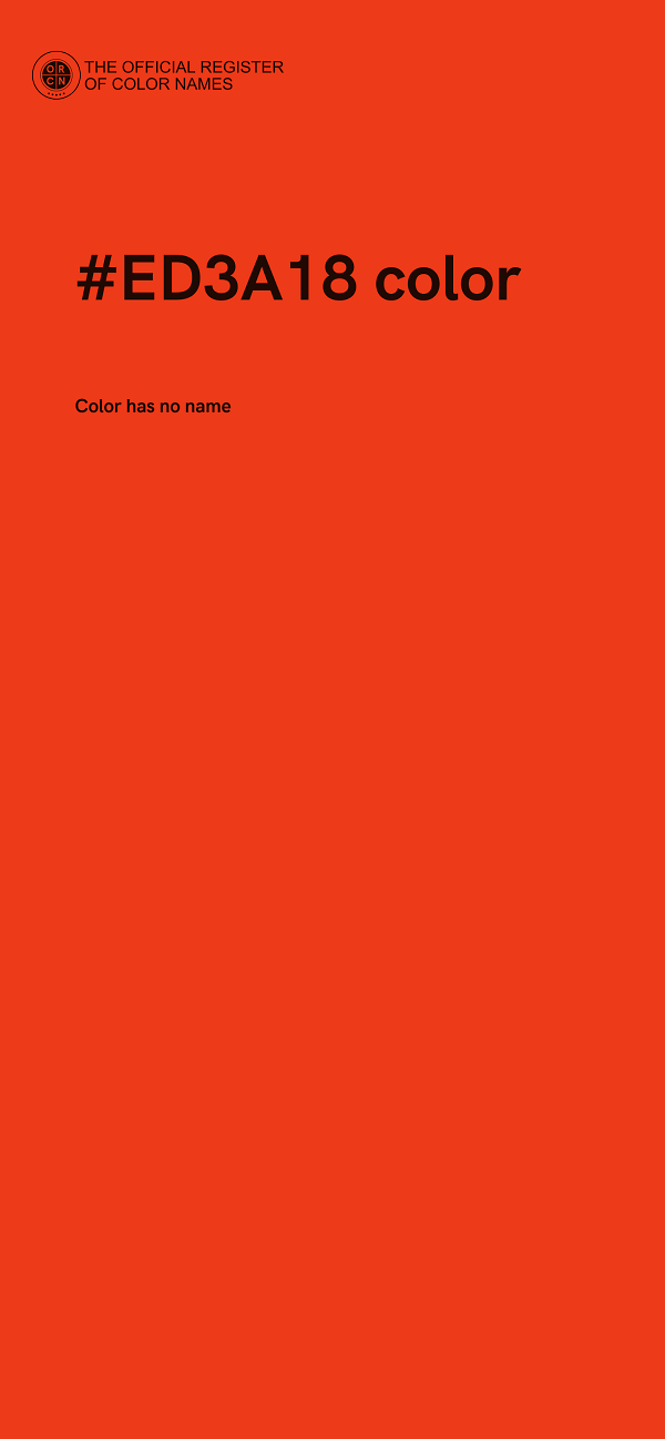 #ED3A18 color image