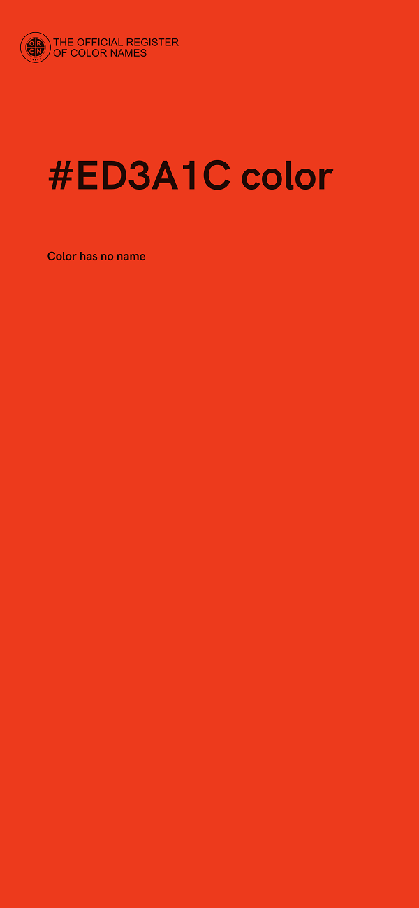 #ED3A1C color image