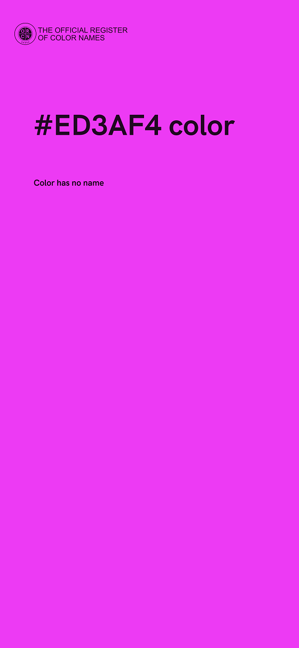 #ED3AF4 color image