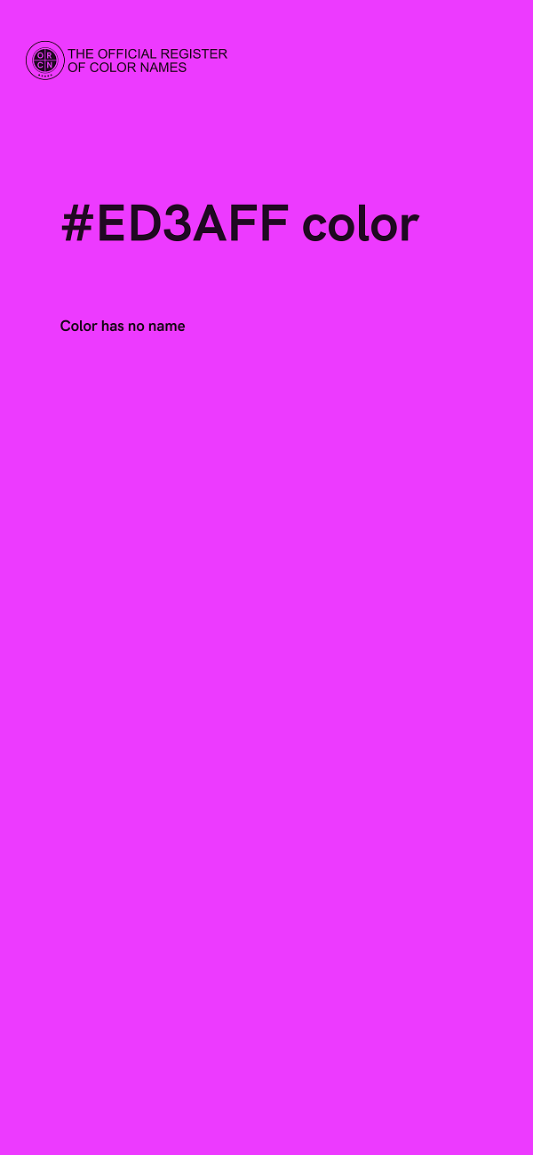 #ED3AFF color image