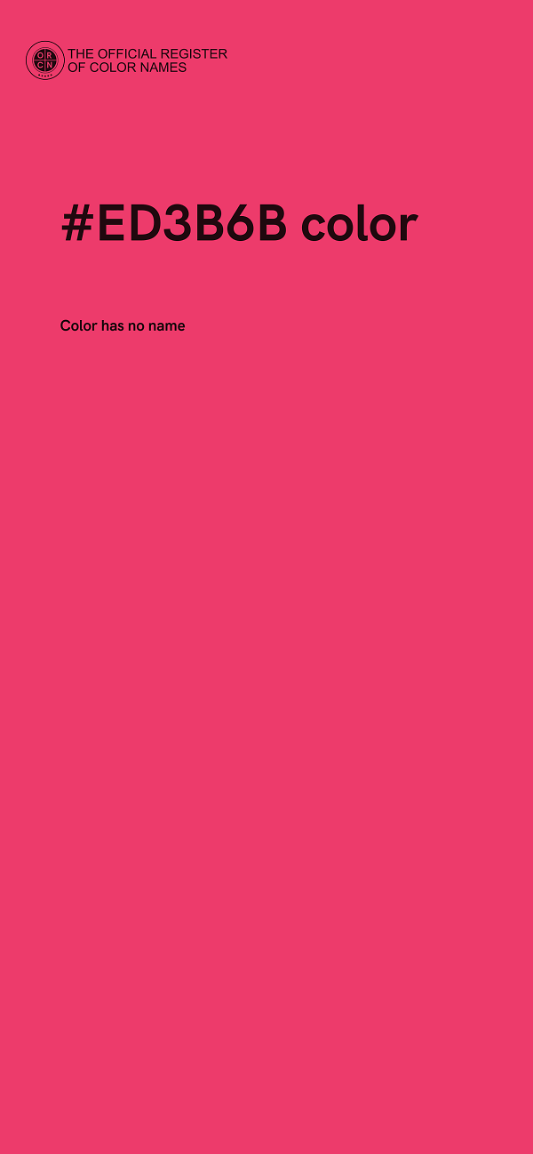 #ED3B6B color image