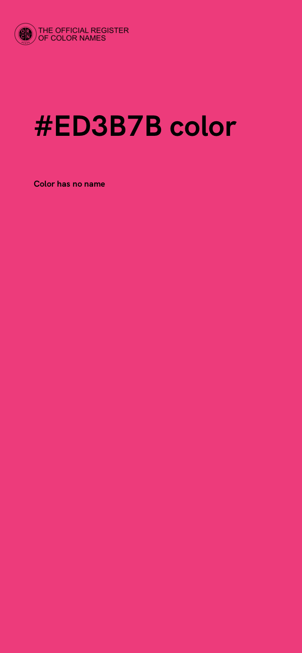 #ED3B7B color image