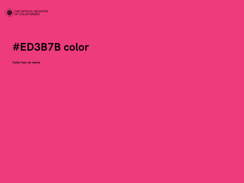 #ED3B7B color image