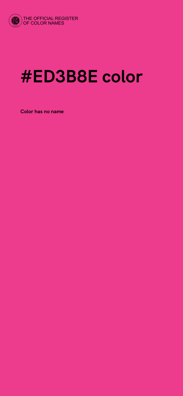 #ED3B8E color image