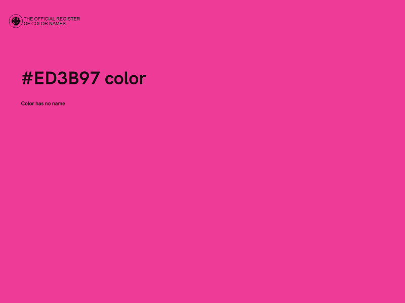 #ED3B97 color image