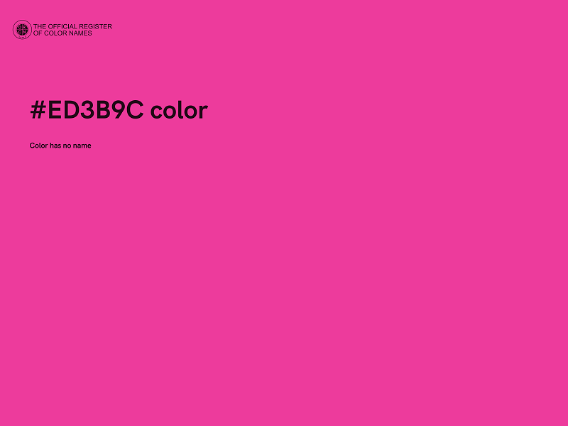 #ED3B9C color image