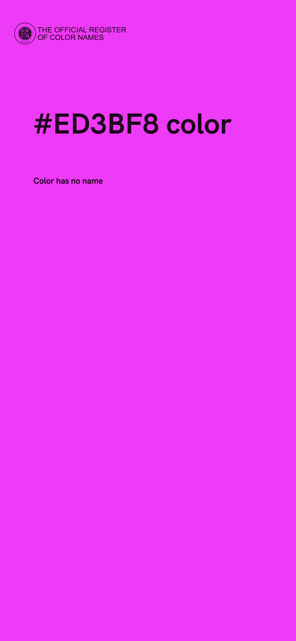 #ED3BF8 color image