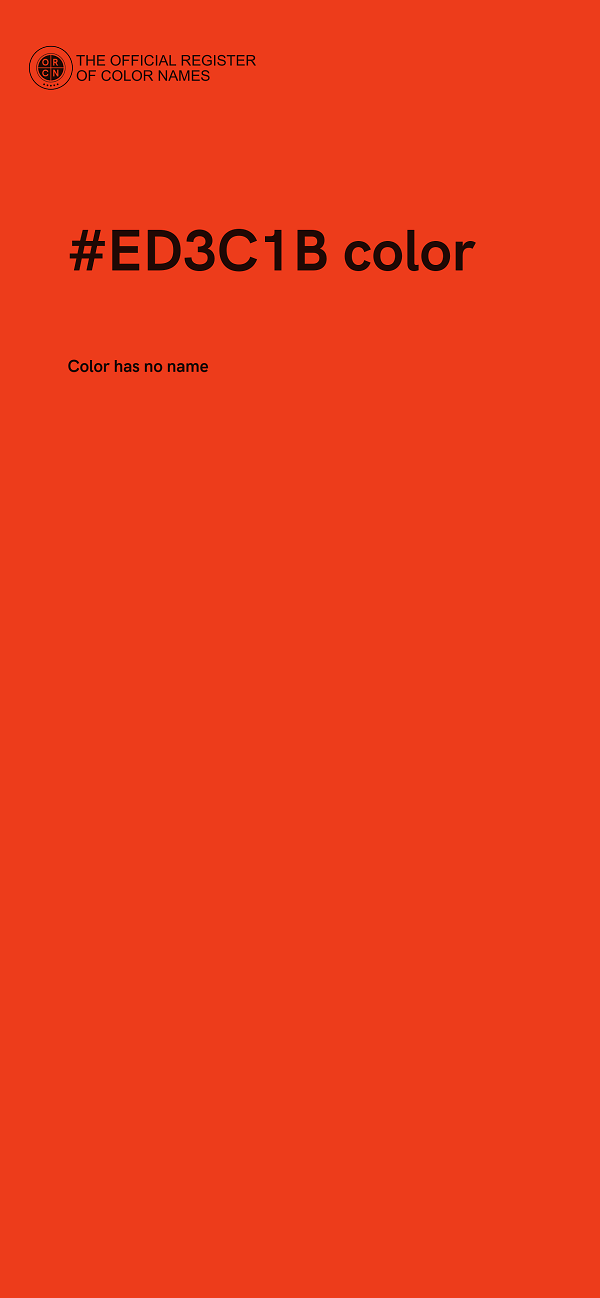#ED3C1B color image