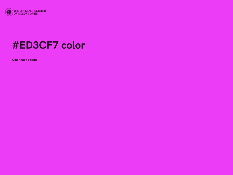 #ED3CF7 color image