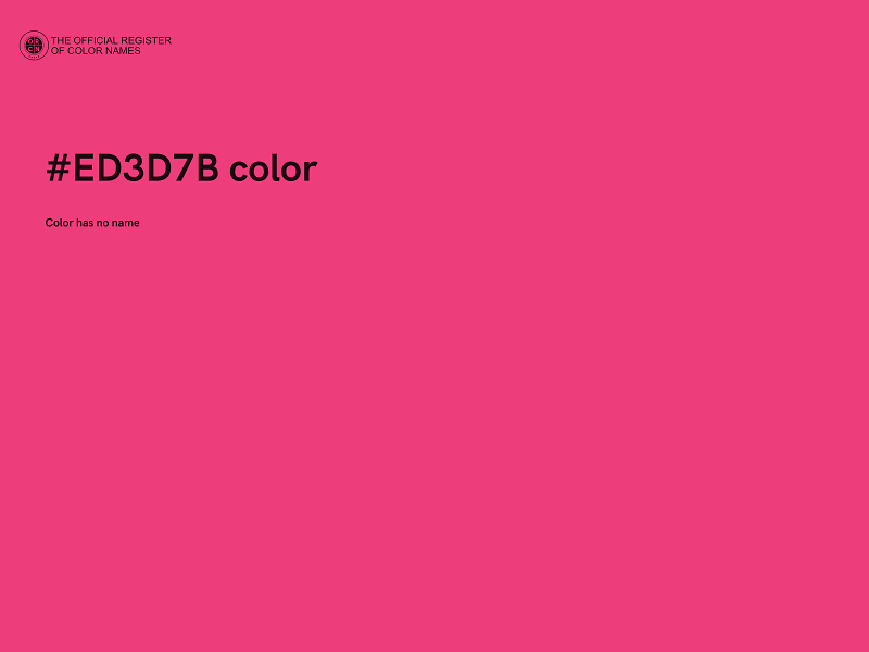 #ED3D7B color image
