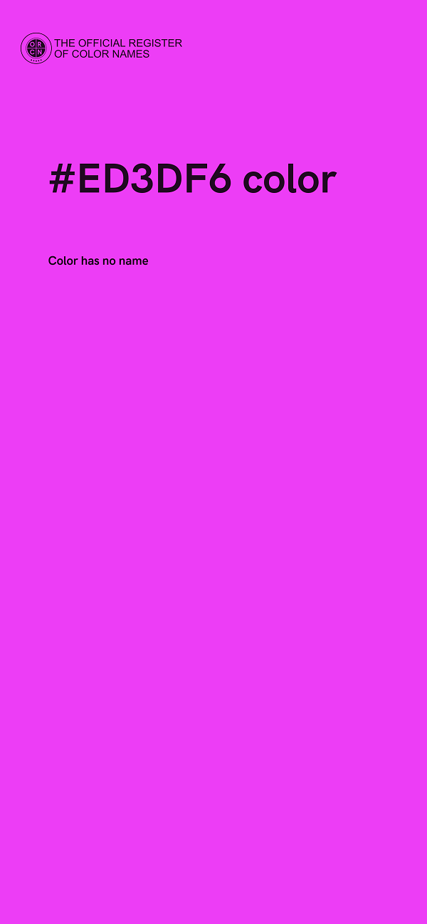 #ED3DF6 color image