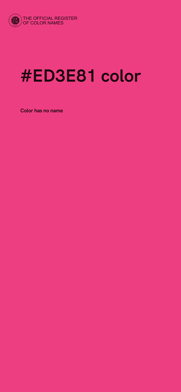 #ED3E81 color image