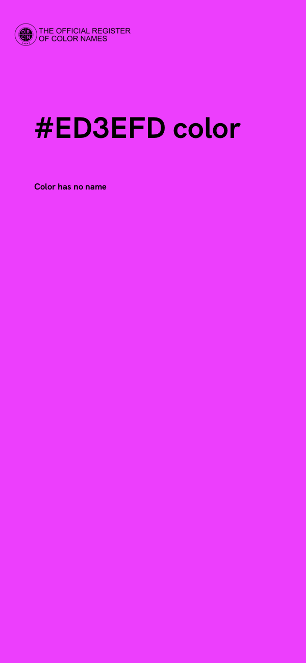 #ED3EFD color image