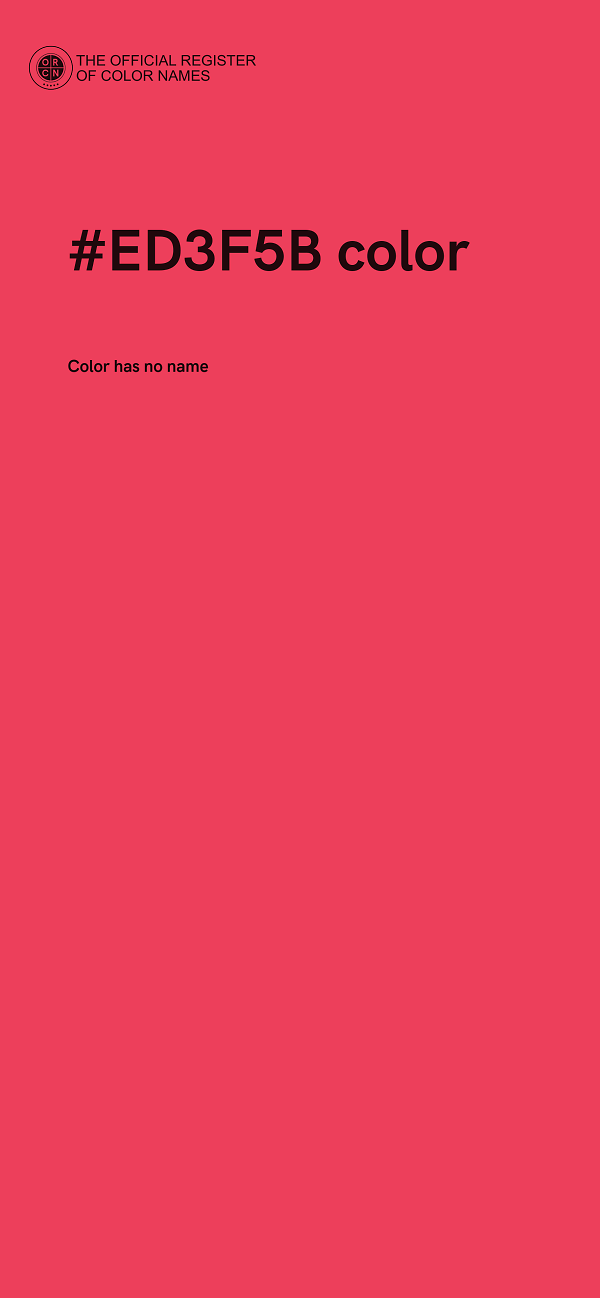 #ED3F5B color image