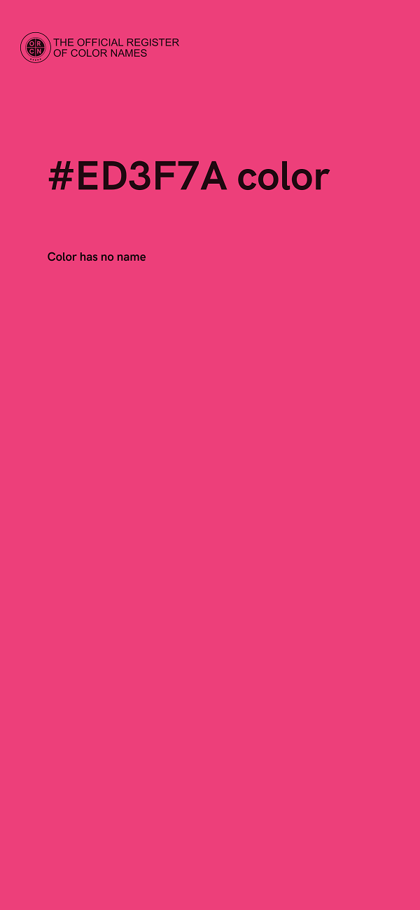 #ED3F7A color image