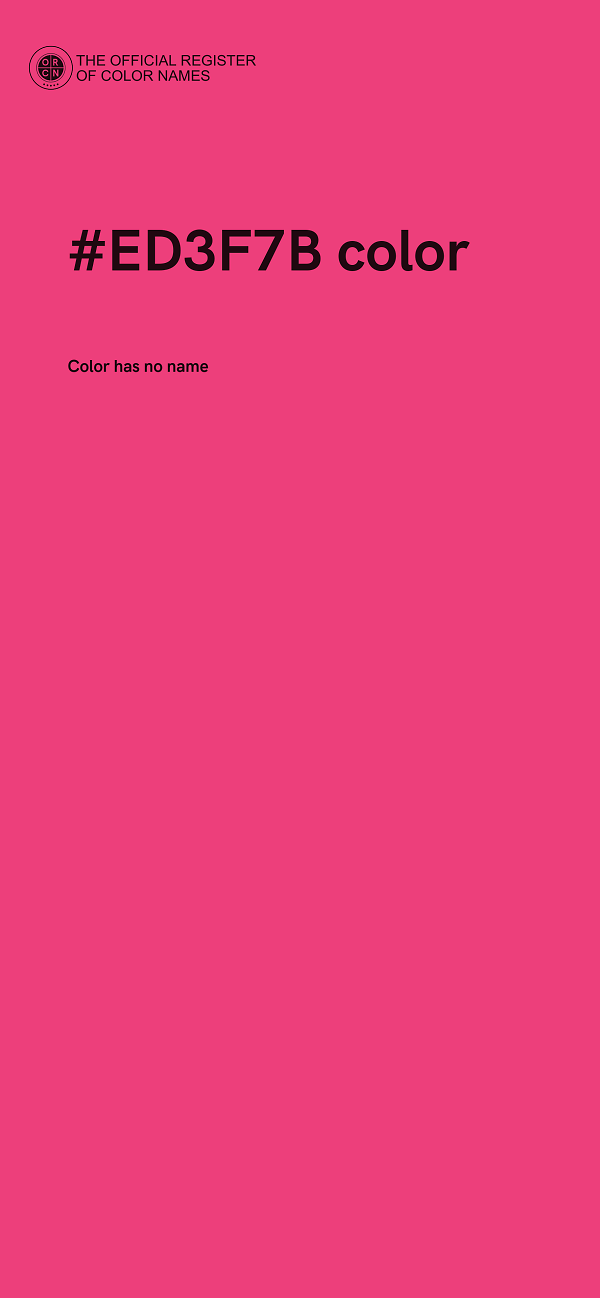 #ED3F7B color image