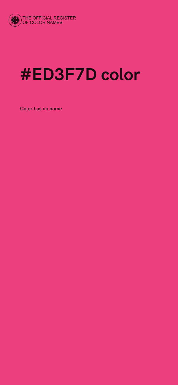 #ED3F7D color image