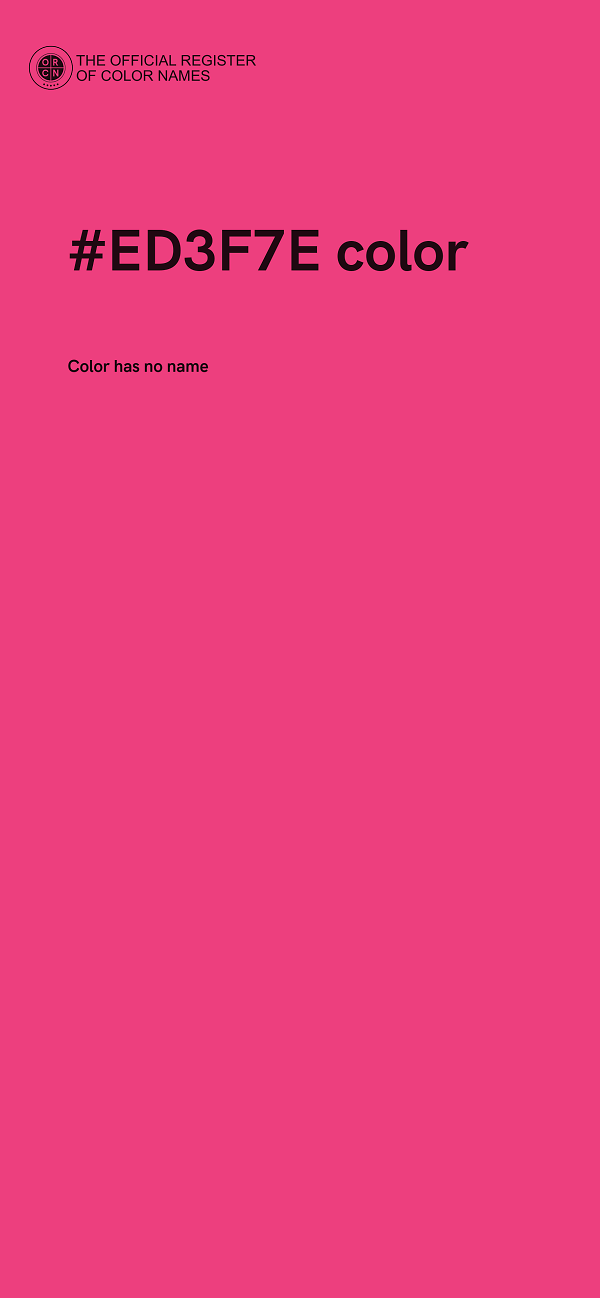 #ED3F7E color image