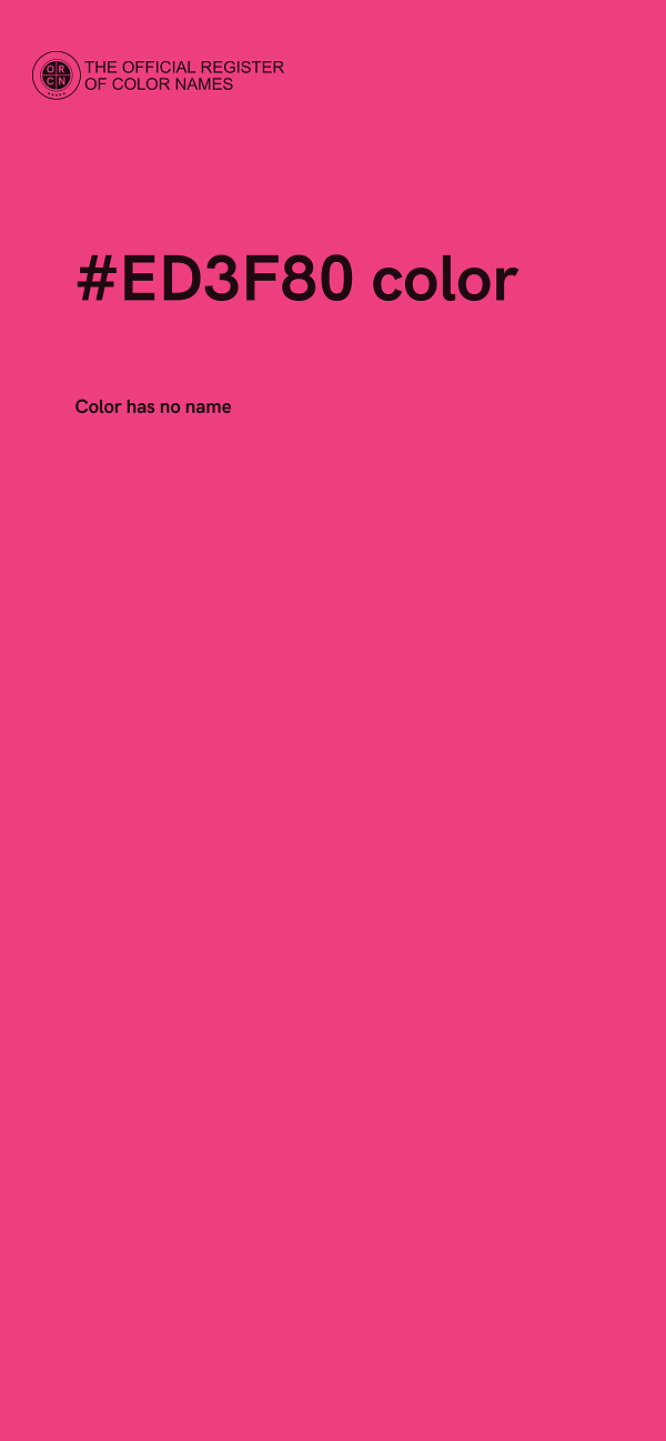 #ED3F80 color image