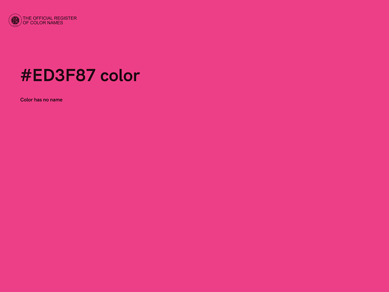 #ED3F87 color image